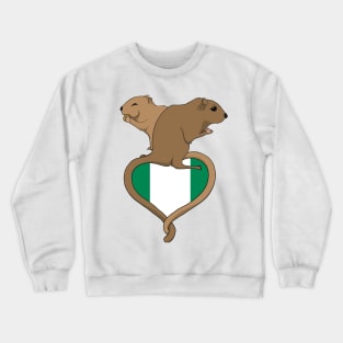 Gerbil Nigeria (light) Crewneck Sweatshirt